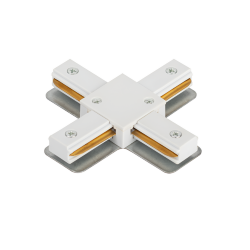 Коннектор X-тип XRB-WH для шинопровода RB белый IN HOME