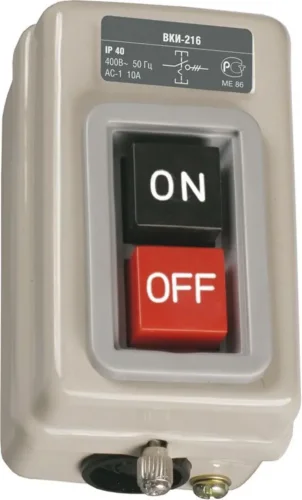 Выключатель ВКИ-216 10А 230/400В IP40 IEK KVK20-10-3 - фото