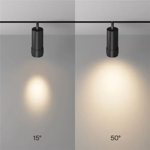 Трековый светильник Focus Zoom Exility 2700K 12Вт 15-50° (Черный) - фото 4