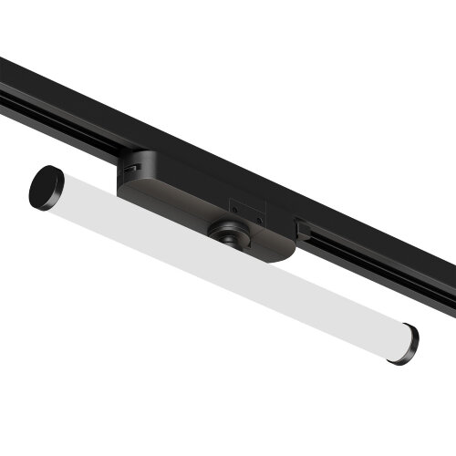 DK6448-BK Поворотный однофазный трековый светильник STROM со светодиодом L300mm 220V 10W 150° 4000K IP20 черный алюминий/акрил.