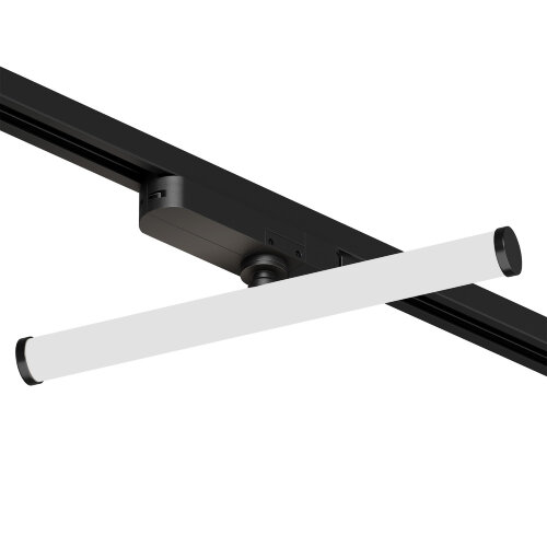 DK6448-BK Поворотный однофазный трековый светильник STROM со светодиодом L300mm 220V 10W 150° 4000K IP20 черный алюминий/акрил. Фото 2