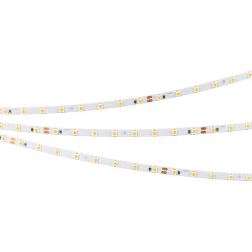 Светодиодная лента RT-A80-5mm 24V Warm3000 (5 W/m, IP20, 2835, 5m) (Arlight, Открытый) - фото 2
