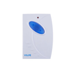 UDB-Q025 W-R1T1-16S-80M-WH Звонок беспроводной, 36 мелодий, Световая индикация, Радиус действия 80 метров, Блистерная упаковка, Белый.ТМ Volpe.