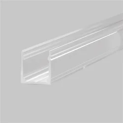Профиль для гибкого неона 17x12 мм (пластик, 1м) (Прозрачный)