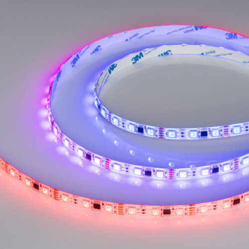 Светодиодная лента герметичная DMX-SE-B60-10mm 12V RGB-PX3 (14 W/m, IP65, 5060, 5m) (Arlight) 039604 - фото