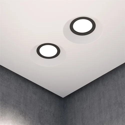 Встраиваемый светильник Intro 2.0 Sharp GU10 x 9Вт (Белый) - фото 2