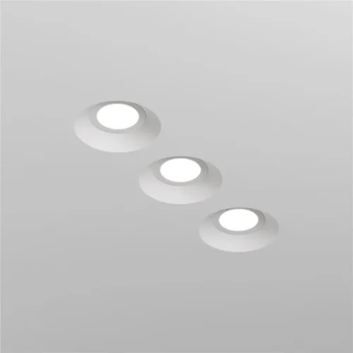 Встраиваемый светильник Intro 2.0 Sharp GU10 x 9Вт (Белый) - фото 3