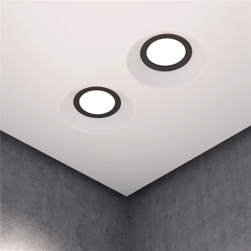 Встраиваемый светильник Intro 2.0 Sharp GU10 x 9Вт (Белый) - фото 4