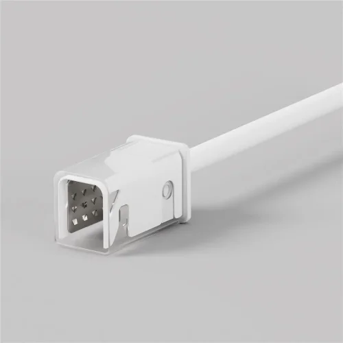 Коннектор питания для гибкого неона 17x12 мм (выход прямой) (Белый) - фото 3