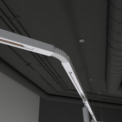 Гибкий коннектор для однофазного шинопровода белый TRC-1-1-FLEX-WH (039587)