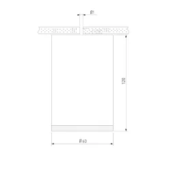 Накладной светодиодный светильник 25033/LED (062522)