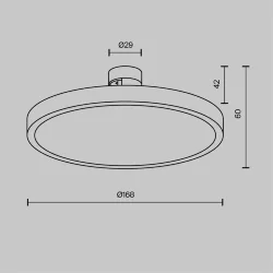 Трековый светильник Плато / Plato Flarity 3000K 10Вт 120° (Латунь) TR153-1-10W3K-BS