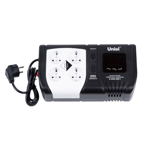 U-ARS-500-1 Стабилизатор напряжения Uniel серии Standard Expert 500 ВА - фото 1