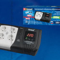 U-ARS-500-1 Стабилизатор напряжения Uniel серии Standard Expert 500 ВА