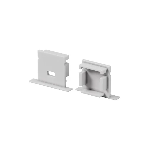 Комплект заглушек (для профиля 27x20) 2 шт., ALM-2720-EC 642070 (Серый) 642070 - фото