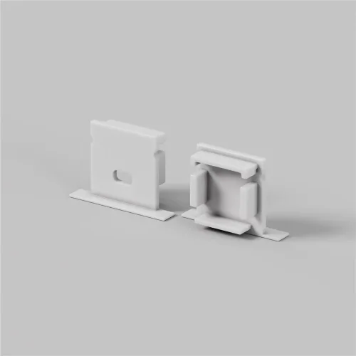 Комплект заглушек (для профиля 27x20) 2 шт., ALM-2720-EC 642070 (Серый) 642070 - фото 2