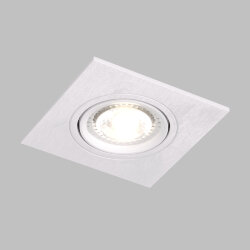 Встраиваемый светильник, IP 20, 10 Вт, GU5.3, LED, белый, пластик, Denkirs DK3021-WH