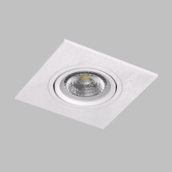 Встраиваемый светильник, IP 20, 10 Вт, GU5.3, LED, белый, пластик, Denkirs DK3021-WH