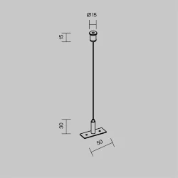 Гибкий подвес для уличной трековой системы Elasity IP (Белый)
