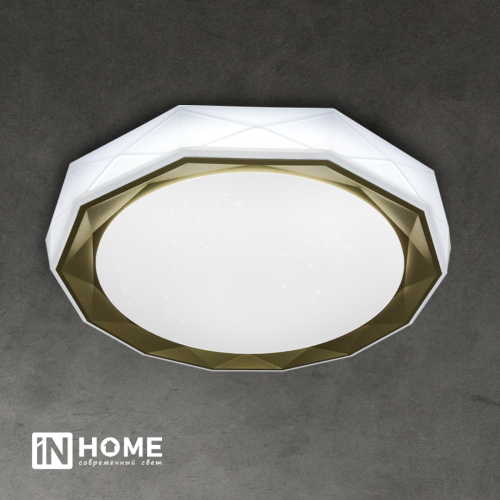 Светильник светодиодный COMFORT SIESTA 75Вт 230В 3000-6500K 6000Лм 520x90мм с пультом ДУ IN HOME - Фото 7