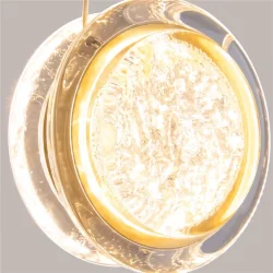 Подвесной светильник Pharao 3000К 7Вт (Черный и Латунь)