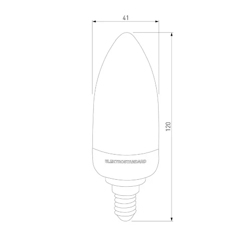 Светодиодная лампа "Имитация пламени" 3 режима C37 3W 1600K E14 BLE1436 - фото 2