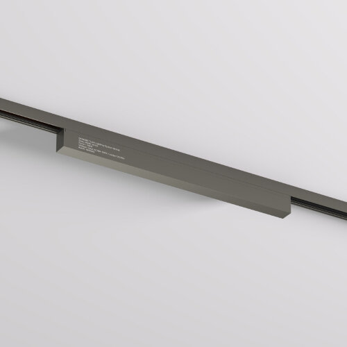 Внешний блок питания для трека SHINE BASE, 150W, 48V DC, IP20, темный никель, алюминий Лазерная гравировка на видимой боковой части..