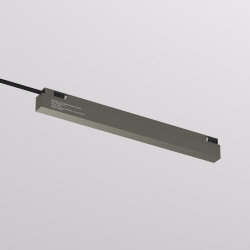 Внешний блок питания для трека SHINE BASE, 150W, 48V DC, IP20, темный никель, алюминий Лазерная гравировка на видимой боковой части., Denkirs TR5739-DN/1