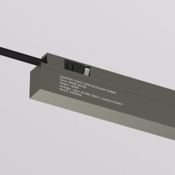 Внешний блок питания для трека SHINE BASE, 150W, 48V DC, IP20, темный никель, алюминий Лазерная гравировка на видимой боковой части., Denkirs TR5739-DN/1