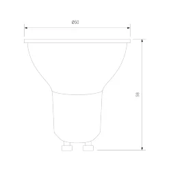 Светодиодная лампа направленного света JCDR 7W 3300K GU10 BLGU1010 (050183)
