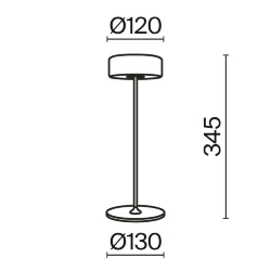 Аккумуляторный светильник AI Collaboration 2200-4000К 3Вт (Золото)