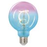 LED-SF01-4W-SOHO-E27-CW BLUE-WINE GLS77TR Лампа светодиодная SOHO, Синяя-винная колба, Спиральный филамент - фото 1