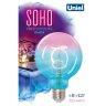 LED-SF01-4W-SOHO-E27-CW BLUE-WINE GLS77TR Лампа светодиодная SOHO, Синяя-винная колба, Спиральный филамент - фото 4