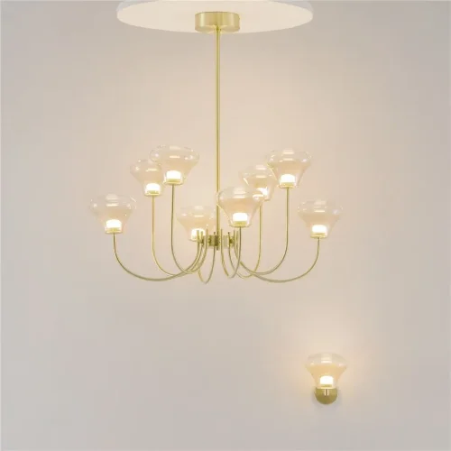 Подвесной светильник Dynasty 3000K 20Вт (Латунь) - фото 12