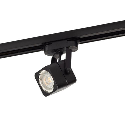 DK6003-BK Трековый светильник IP 20, 50 Вт, GU10, черный, алюминий.