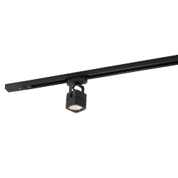 Трековый светильник IP 20, 50 Вт, GU10, черный, алюминий, Denkirs DK6003-BK