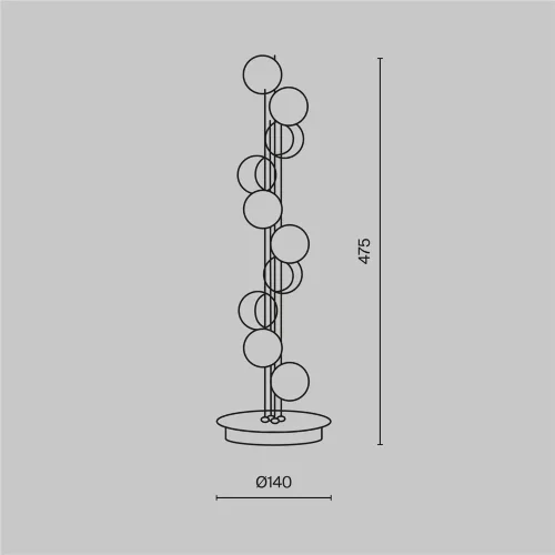 Настольный светильник Tessara 3000К 17Вт (Золото) - фото 4