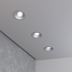 Встраиваемый светодиодный светильник Lin 7W 4200K серебро 15266/LED (055720)