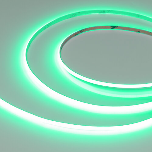 Светодиодная лента COB-X480-4mm 24V Green (4 W/m, IP20, 5m) (Arlight) - фото 1