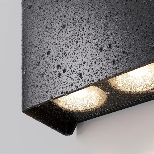 Настенный светильник Ракушка / Shell 3000K 6Вт IP 65 (Черный) O505WL-L6B3K - фото 4