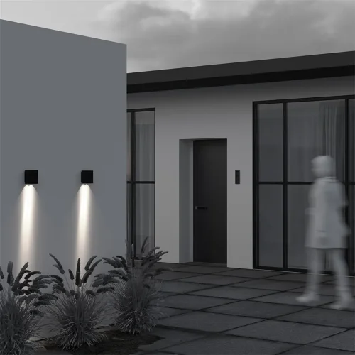 Настенный светильник Ракушка / Shell 3000K 6Вт IP 65 (Черный) O505WL-L6B3K - фото 5