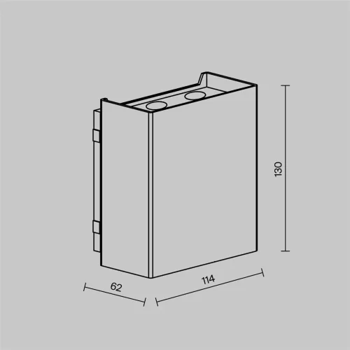 Настенный светильник Ракушка / Shell 3000K 6Вт IP 65 (Черный) O505WL-L6B3K - фото 8