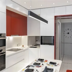 Линейный светодиодный подвесной односторонний светильник 103см 20Вт 3000К черный LSG-01-1-8*103-16-3000-MSh (042948)