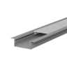 Профиль алюминиевый WOLTA WAP-I-24/7/2000-A-LITE встраиваемый серый 24х7х2000мм толщина 0,3мм - фото 1.
