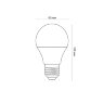 LED-A60-7W-4000K-E27-FR-SLS Лампа светодиодная, Форма A, матовая, Белый свет 4000K - фото 3