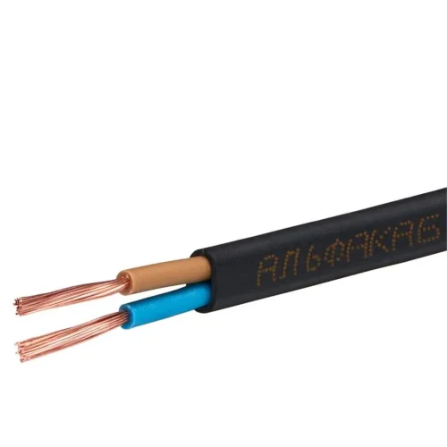 Шнур ШВВП 2х0.75 380В Ч (бухта) (м) АЛЬФАКАБЕЛЬ 2738 - фото