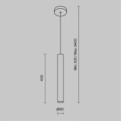 Подвесной светильник Pro Focus GU10x1 (Золото)