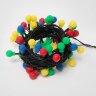 ULD-S0540-060-DGA MULTI IP20 COLORBALLS Гирлянда светодиодная с контроллером Разноцветные шарики, 60 светодиодов, 5.4 м, разноцветная, IP20, провод зеленый - фото 4