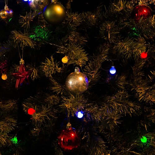 ULD-S0540-060-DGA MULTI IP20 COLORBALLS Гирлянда светодиодная с контроллером Разноцветные шарики, 60 светодиодов, 5.4 м, разноцветная, IP20, провод зеленый - фото 5