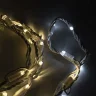 Гирлянда Нить Тверская 5м Тепло-Белая с Контроллером 24В, 54 LED, Провод Белый Каучук, IP65. Фото 4.